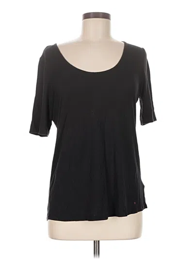 Pre-owned 24/7 Maurices 3/4 Sleeve T-shirt In Black