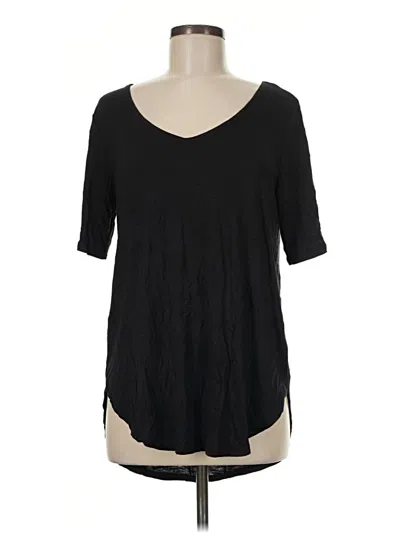 Pre-owned 24/7 Maurices 3/4 Sleeve T-shirt In Black