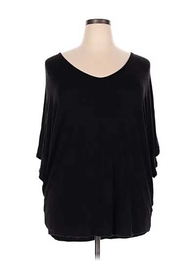 Pre-owned 24/7 Maurices 3/4 Sleeve T-shirt In Black