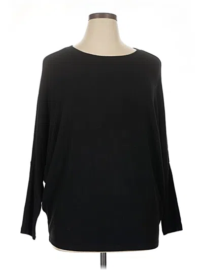 Pre-owned 24/7 Maurices 3/4 Sleeve T-shirt In Black