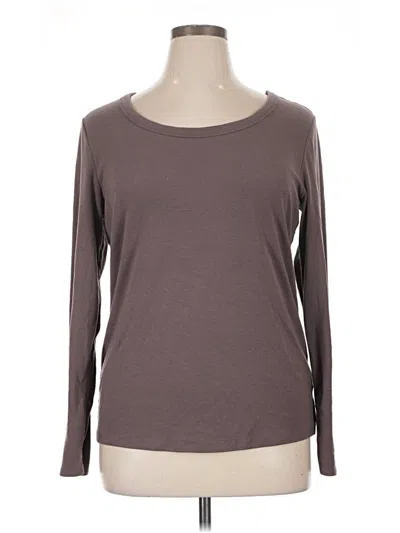 Pre-owned 24/7 Maurices 3/4 Sleeve T-shirt In Brown