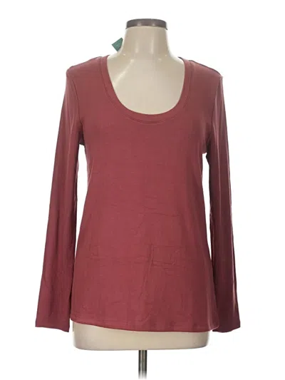 Pre-owned 24/7 Maurices 3/4 Sleeve T-shirt In Burgundy