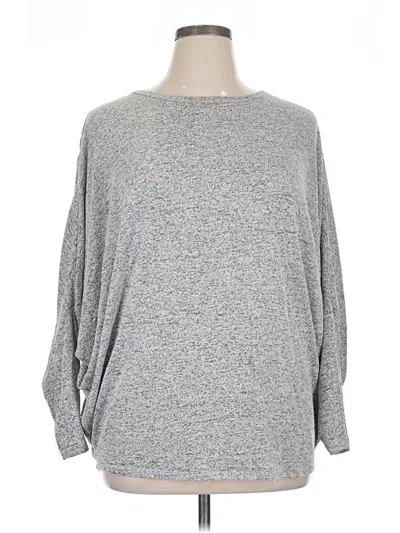 Pre-owned 24/7 Maurices 3/4 Sleeve T-shirt In Gray
