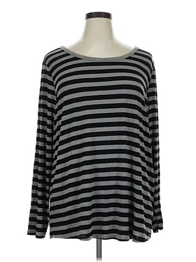 Pre-owned 24/7 Maurices 3/4 Sleeve T-shirt In Gray