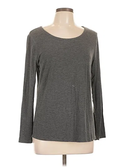 Pre-owned 24/7 Maurices 3/4 Sleeve T-shirt In Gray