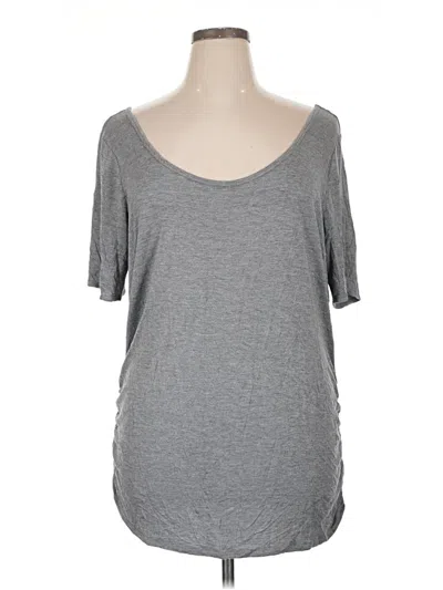 Pre-owned 24/7 Maurices 3/4 Sleeve T-shirt In Gray