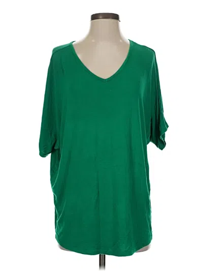 Pre-owned 24/7 Maurices 3/4 Sleeve T-shirt In Green