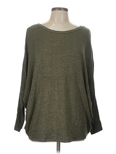 Pre-owned 24/7 Maurices 3/4 Sleeve T-shirt In Green