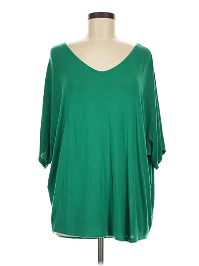 Pre-owned 24/7 Maurices 3/4 Sleeve T-shirt In Green