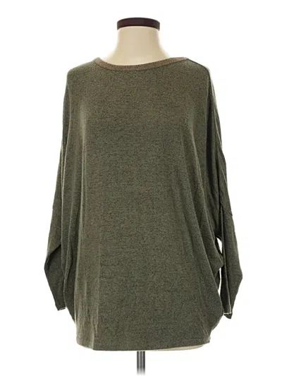 Pre-owned 24/7 Maurices 3/4 Sleeve T-shirt In Green