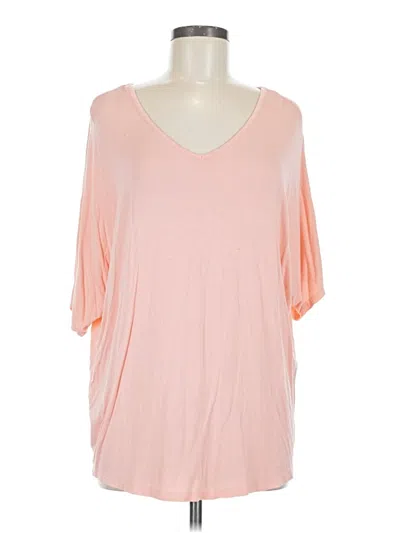Pre-owned 24/7 Maurices 3/4 Sleeve T-shirt In Pink