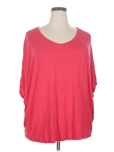 Pre-owned 24/7 Maurices 3/4 Sleeve T-shirt In Red
