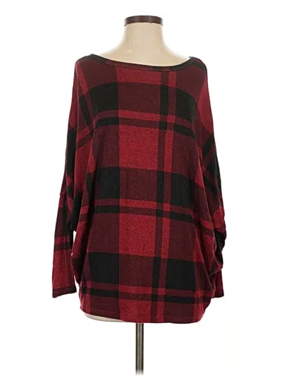 Pre-owned 24/7 Maurices 3/4 Sleeve T-shirt In Red