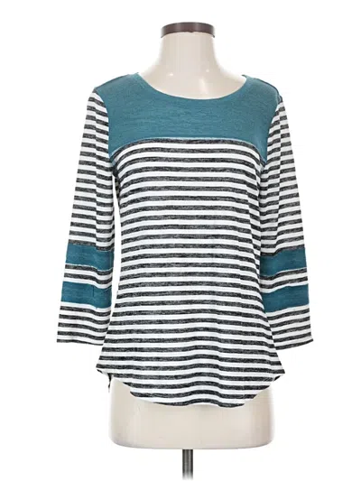 Pre-owned 24/7 Maurices 3/4 Sleeve T-shirt In Teal