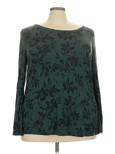 Pre-owned 24/7 Maurices 3/4 Sleeve T-shirt In Teal