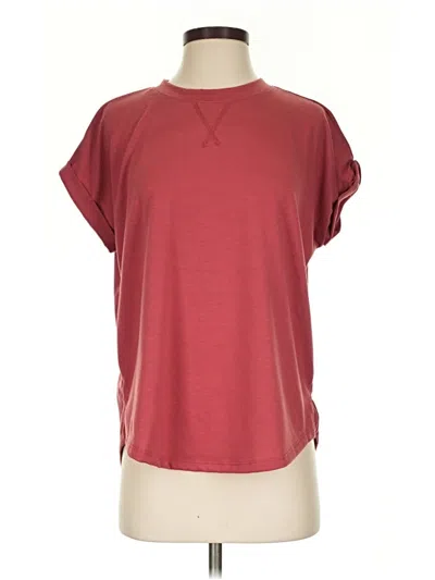 Pre-owned 24/7 Maurices Active T-shirt In Burgundy