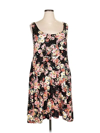 Pre-owned 24/7 Maurices Casual Dress In Black