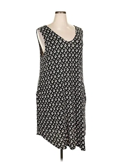 Pre-owned 24/7 Maurices Casual Dress In Black