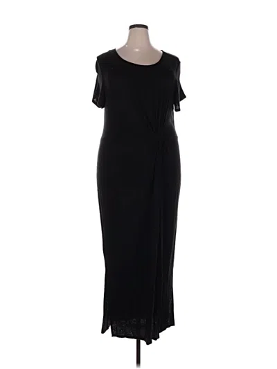 Pre-owned 24/7 Maurices Casual Dress In Black