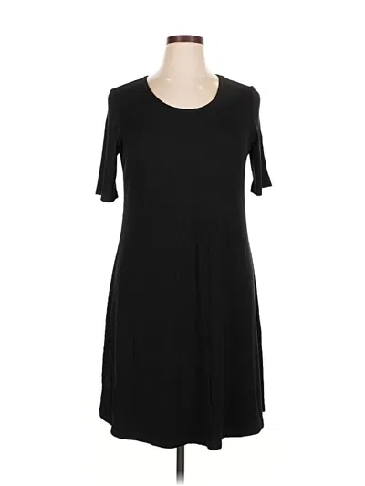 Pre-owned 24/7 Maurices Casual Dress In Black