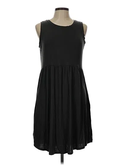 Pre-owned 24/7 Maurices Casual Dress In Black