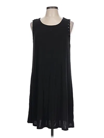Pre-owned 24/7 Maurices Casual Dress In Black