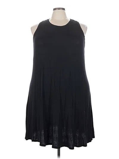 Pre-owned 24/7 Maurices Casual Dress In Black