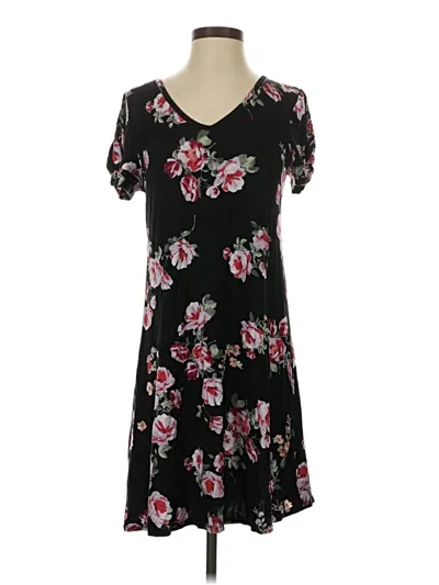 Pre-owned 24/7 Maurices Casual Dress In Black
