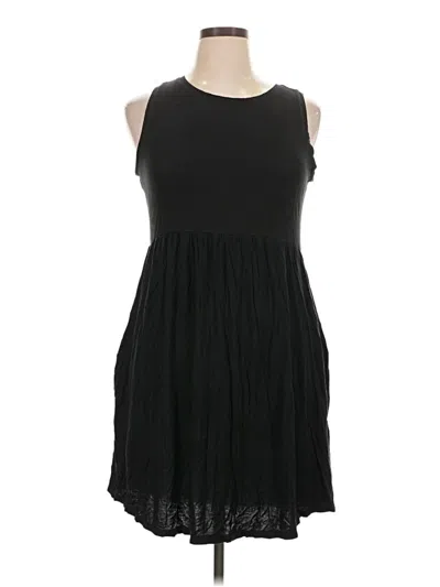 Pre-owned 24/7 Maurices Casual Dress In Black