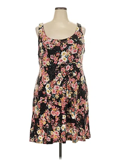 Pre-owned 24/7 Maurices Casual Dress In Black