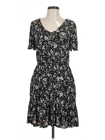 Pre-owned 24/7 Maurices Casual Dress In Black