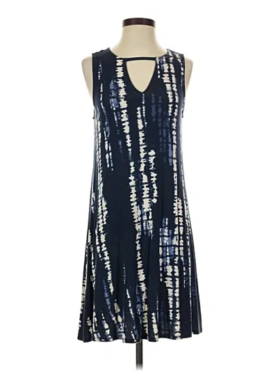 Pre-owned 24/7 Maurices Casual Dress In Blue