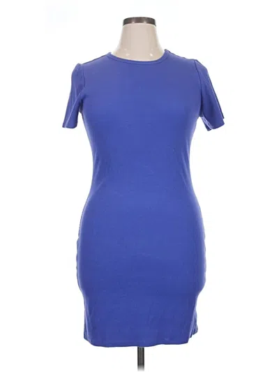 Pre-owned 24/7 Maurices Casual Dress In Blue