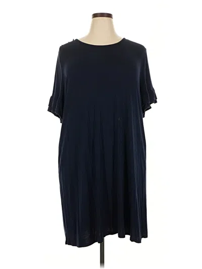 Pre-owned 24/7 Maurices Casual Dress In Blue
