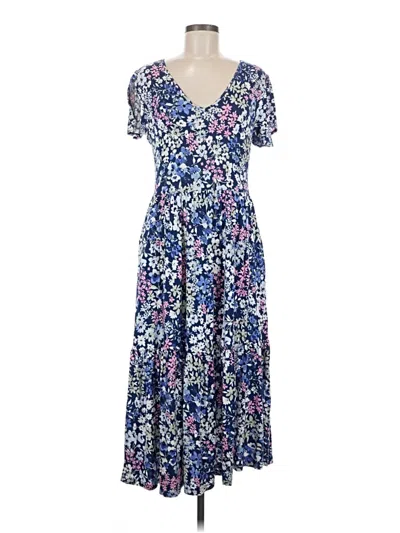 Pre-owned 24/7 Maurices Casual Dress In Blue