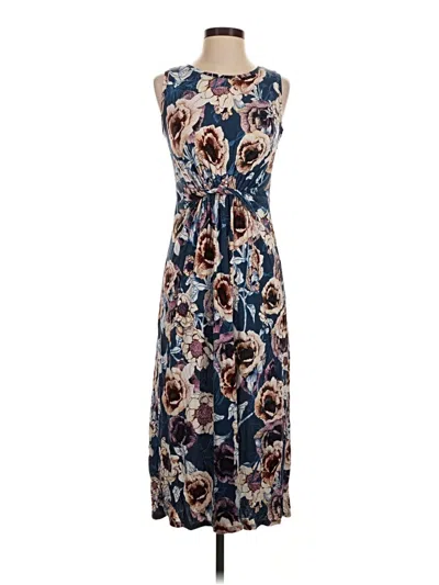 Pre-owned 24/7 Maurices Casual Dress In Blue