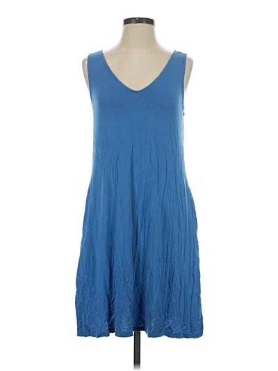 Pre-owned 24/7 Maurices Casual Dress In Blue