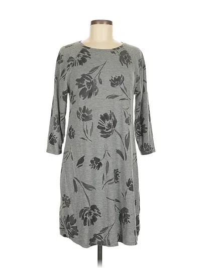 Pre-owned 24/7 Maurices Casual Dress In Gray