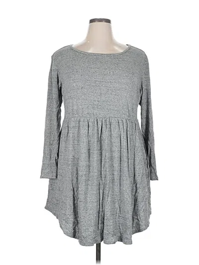 Pre-owned 24/7 Maurices Casual Dress In Gray