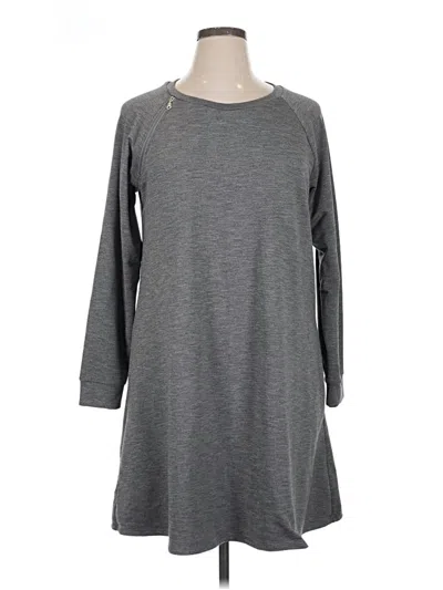 Pre-owned 24/7 Maurices Casual Dress In Gray