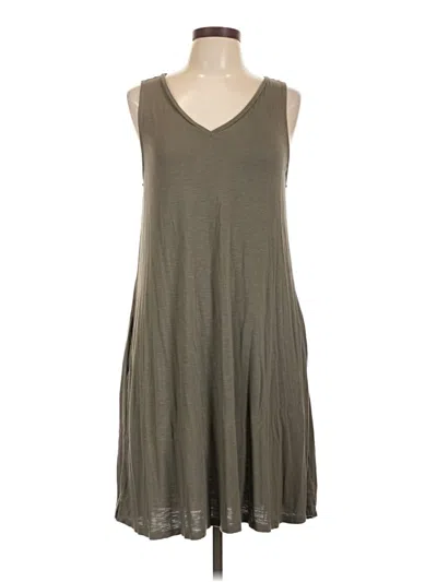 Pre-owned 24/7 Maurices Casual Dress In Gray