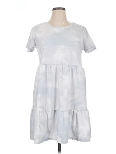 Pre-owned 24/7 Maurices Casual Dress In Gray