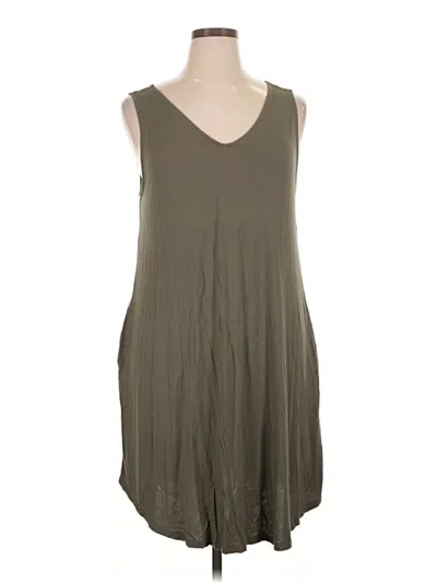 Pre-owned 24/7 Maurices Casual Dress In Gray