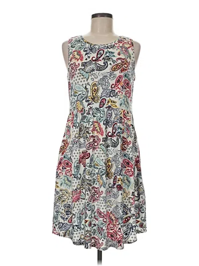 Pre-owned 24/7 Maurices Casual Dress In Gray