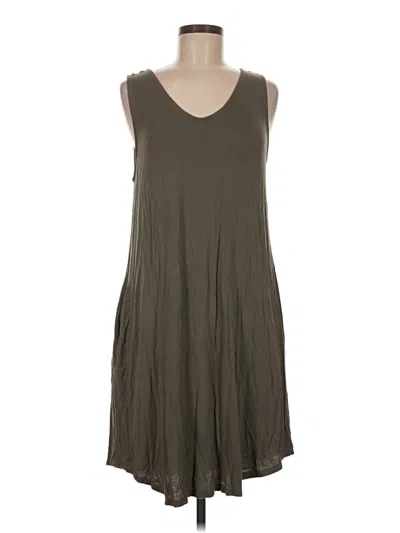 Pre-owned 24/7 Maurices Casual Dress In Gray