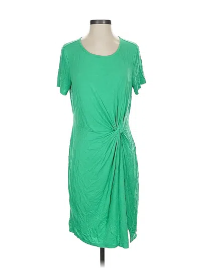 Pre-owned 24/7 Maurices Casual Dress In Green