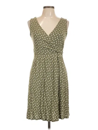 Pre-owned 24/7 Maurices Casual Dress In Green