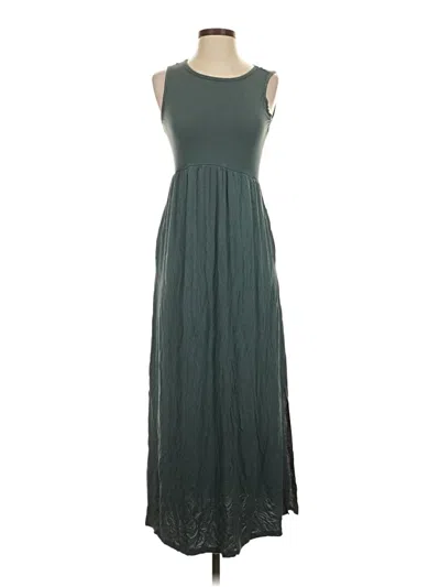 Pre-owned 24/7 Maurices Casual Dress In Green