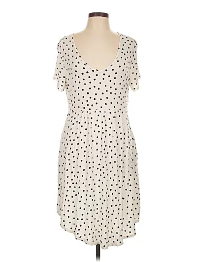 Pre-owned 24/7 Maurices Casual Dress In Ivory