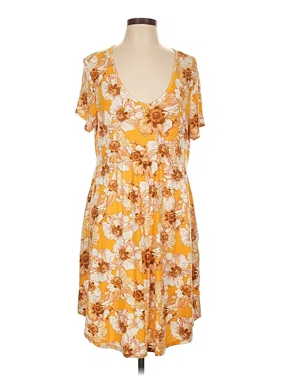 Pre-owned 24/7 Maurices Casual Dress In Orange